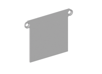 Donel Боковая глухая заглушка для профиля DN18519 Цвет:Серебро,Серия:DN8ALE