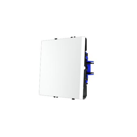 Выключатель с самовозвратом встраиваемый Voltum S70 одноклавишный 10А, (белый матовый)