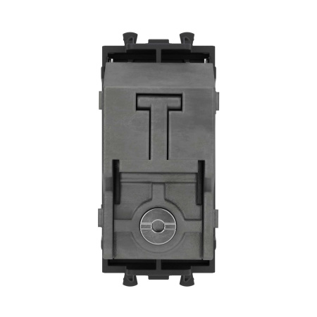 Розетка TV оконечная модульная, "Avanti", "Черный матовый", 1 модуль DKC