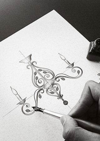 Люстра 8*E14 60Вт Бронза IP20 Leaves RC109-PL-08-R Maytoni