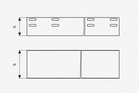 Лоток глухой ЛМГ 80х80х2000 УТ1,5, оцинкованный лист, S1,5