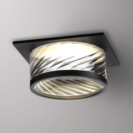 Св-к встр.IP20 GU10 9W 220V GEM черный D NOVOTECH