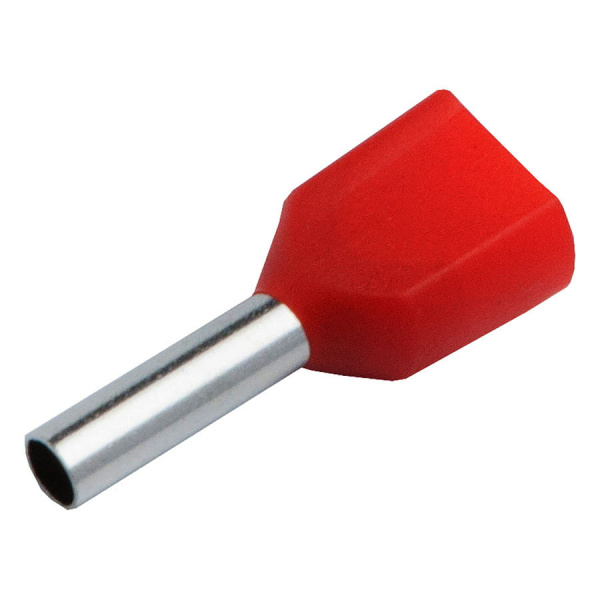 Наконечник-гильза НГИ2 GNGI-E2-2x0,75-8 Темно-красный, 100 штук General