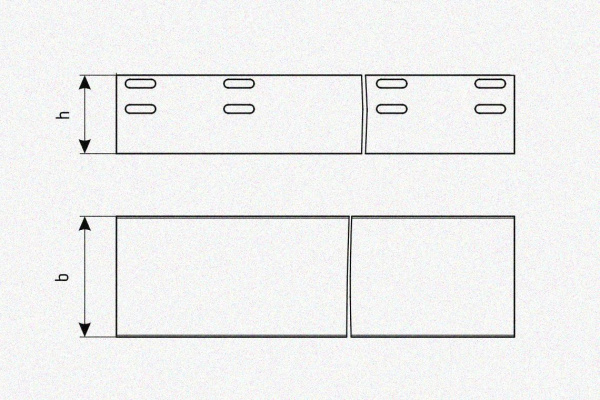 Лоток глухой ЛМГ 80х80х2000 УТ1,5, оцинкованный лист, S1,5