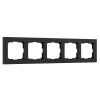 Hammer Рамка на 5 постов (черный) Werkel