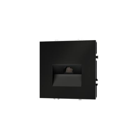 Розетка компьютерная встраиваемая Voltum S70 RJ45 КАТ.6, (черный матовый)