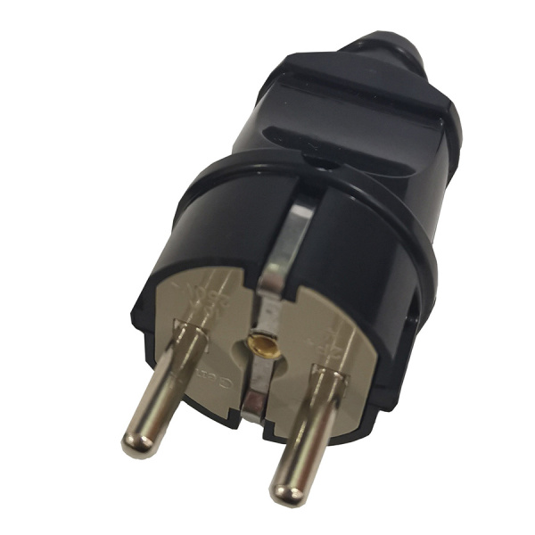 Вилка разборная GRV-P-16-R-G-B-IP20, 16А, круглая, с/з, черная, IP20, 1/30/300 General