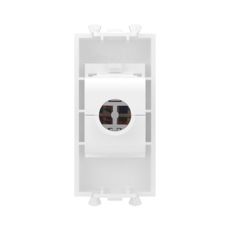 Компьютерная розетка RJ-45 без шторки модульная, кат.5е, "Avanti", "Белое облако", 1 модуль DKC