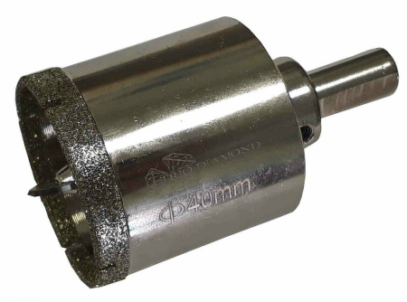 Коронка алмазная по керамике и кафелю с центрирующим сверлом 40мм 400040 Trio-Diamond