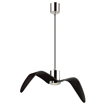 Подвес GU10 1*5W BIRDS чёрный/хром/стекло ODEON LIGHT