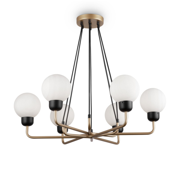 Люстра 6*E14 40Вт Золото IP20 Venetti FR5114PL-06G Freya