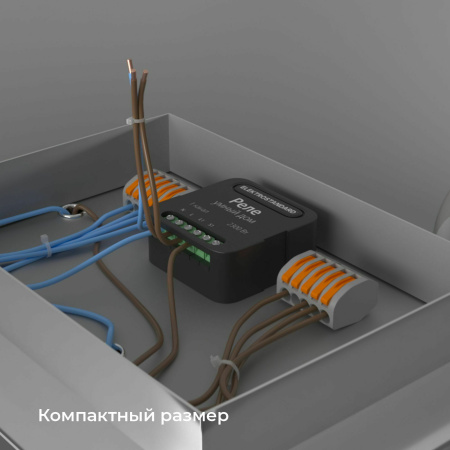Умное одноканальное реле 2300Вт черный IP20 (a059324) Elektrostandard