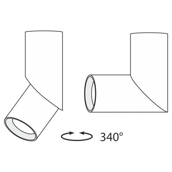 Потолочный светильник 10Вт 3000K Белый IP20 Dafne C027CL-L10W Technical