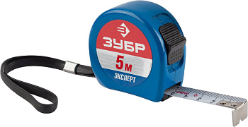 ЭКСПЕРТ Alu+ 5м / 19мм ударопрочная профессиональная рулетка в металлическом корпусе ЗУБР