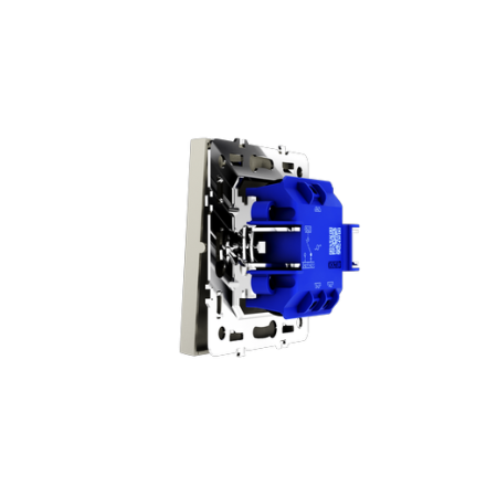 Проходной переключатель встраиваемый Voltum S70 одноклавишный 10А, (шелк)