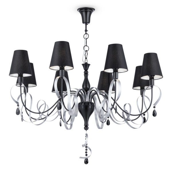 Люстра 8*E14 40Вт Черный и Хром IP20 Intreccio ARM010-08-R Maytoni