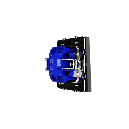 Выключатель с самовозвратом встраиваемый Voltum S70 двухклавишный 10А, (кашемир)