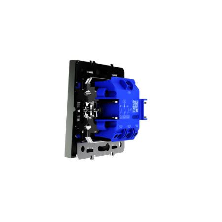 Выключатель встраиваемый Voltum S70 трехклавишный 10А, (титан)