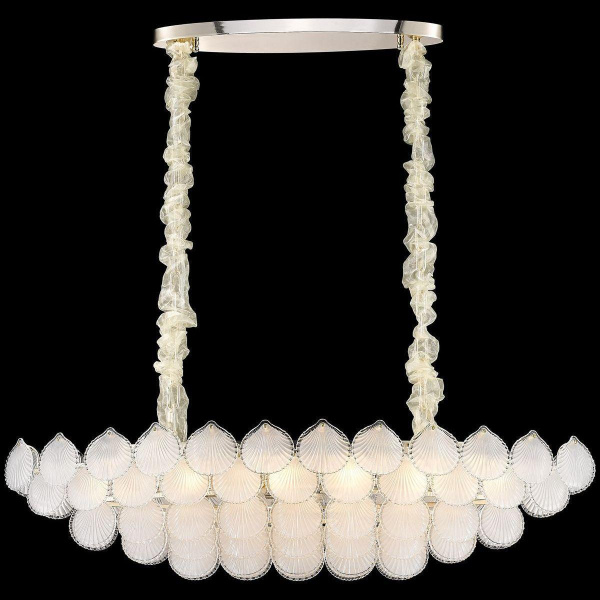 Люстра подвесная Белое золото/Прозрачный E14 12*40Вт WE142.12.303 WERTMARK