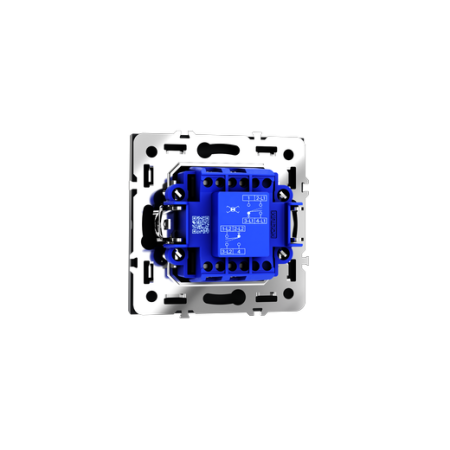 Перекрестный переключатель встраиваемый Voltum S70 одноклавишный 10А, (графит)