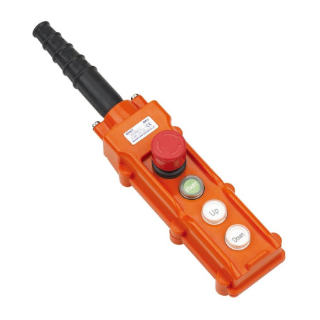 Пульт кнопочный NP3-1K на 2 кнопки, кнопка «ВКЛ» с фикс., повор. «Грибок» c фикс. IP65 CHINT