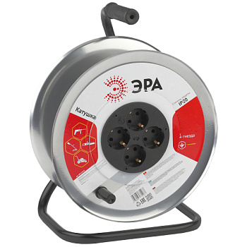 ЭРА катушка метал. 4 роз. K-M-4z земля корпус для намотки провода (для сил. удлинителя) 1267