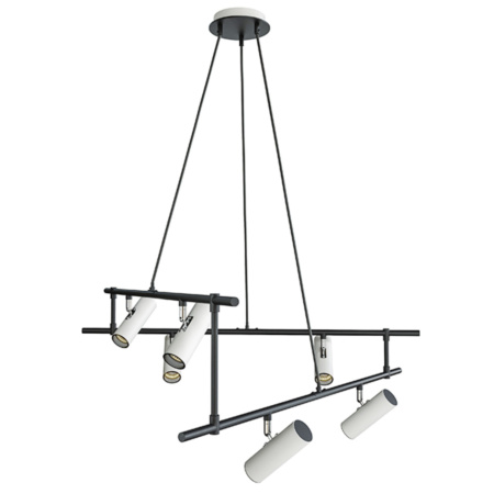 Подвесной светильник 6*GU10 50Вт Черно-белый IP20 Rami MOD128PL-06WB Technical