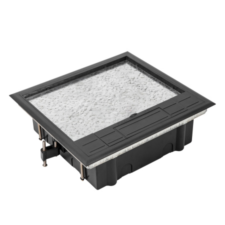 Donel Лючок в пол 12 мод. (6 мод. 45х45 мм.), крышка ABS +гальванизированная стальная вставка