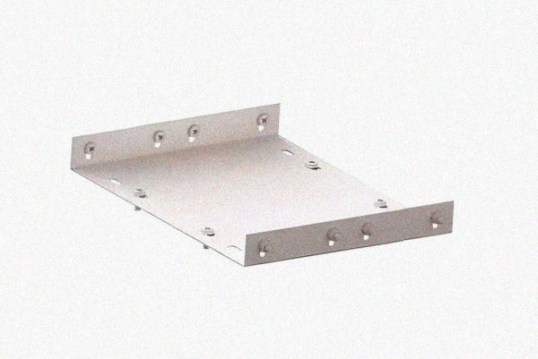 Соединитель лотковый замковый СЛЗ-500х100х0,7 УТ1,5, оцинкованный лист, S0,7