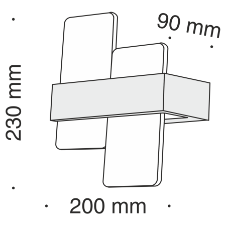 Бра 10Вт 3000K Белый IP20 Mix C817WL-L10W Technical