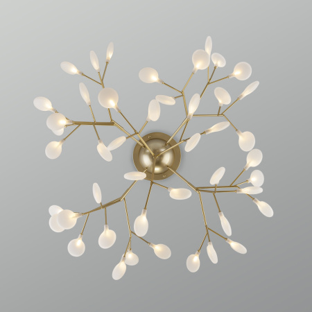 Умный потолочный светильник 45*G4 3Вт перламутровое золото IP20 Foglia (344 золото / белый) Bogate's