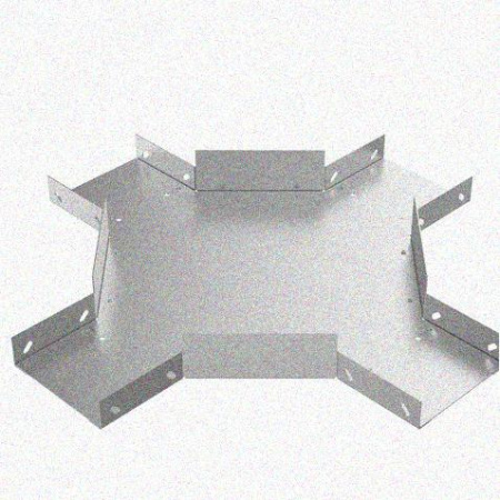 Лоток крестообразный замковый глухой КМЗГ 50х50 УТ1,5, оцинкованный лист, S1,5