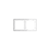 Рамка пластиковая Voltum S70 на 2 поста, (белый глянцевый)