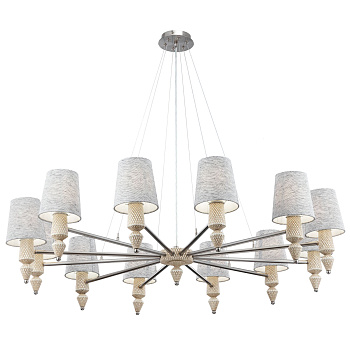 Люстра 12*E14 40Вт Никель IP20 Marseille MOD039PL-12N Maytoni