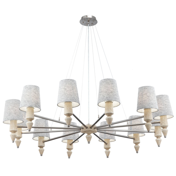 Люстра 12*E14 40Вт Никель IP20 Marseille MOD039PL-12N Maytoni