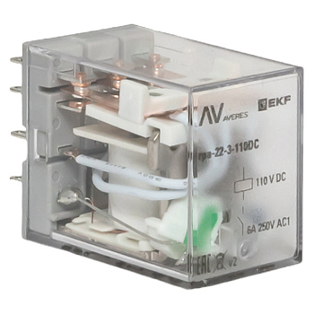 Реле промежуточное RPA 22/4 5A 110В DC AVERES EKF