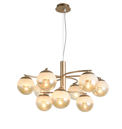 Подвесной светильник 9*E14 40Вт Матовое Золото IP20 Ostin FR5018PL-09G Freya