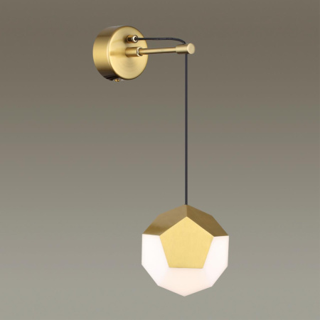 Настенный св-к LED 7W 420Лм IP20 BINGO золото ODEON LIGHT