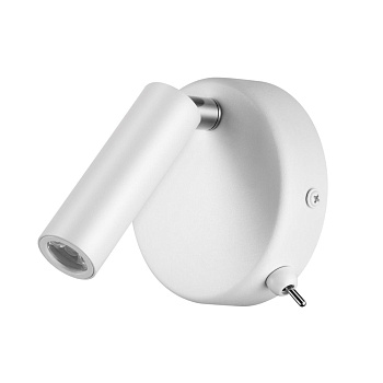 Бра с выкл.LED 3W 3000K 330Лм 220V CHASE белый LUMION