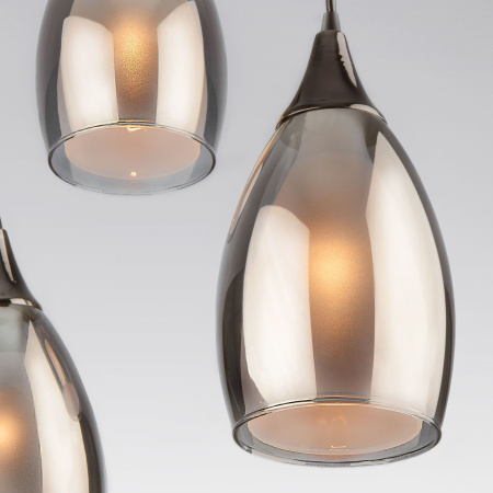 Подвесной светильник 3*E14 15Вт чёрный жемчуг IP20 Cosmic (50085/3 черный жемчуг) Eurosvet