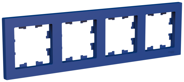ATLASDESIGN Рамка 4-постовая универсальная, аквамарин Schneider Electric