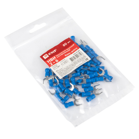 Наконечник вилочный изолированный НВИ 2,5-6 (50шт) PROxima EKF