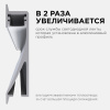 08-42 Профиль алюминиевый для светодиодной ленты, встраиваемый, серебро, 68х14мм, 2м, шир. ленты до 10мм, индивидуальная упаковка (рассеиватель белый 