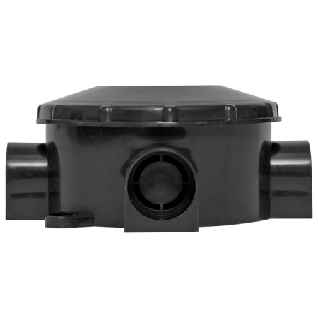 Коробка распределительная КМР-040-040б трехрожковая черная (70х35) PROxima EKF