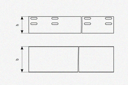 Лоток глухой ЛМГ 400х50х2000 УХЛ1, оцинкованный лист, S1,5
