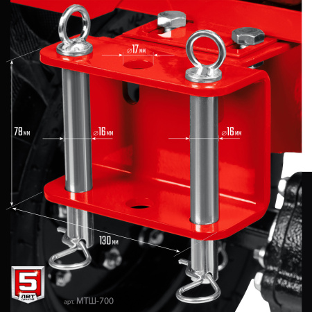 Бензиновый мотоблок с ВОМ, 13 л.с. ЗУБР