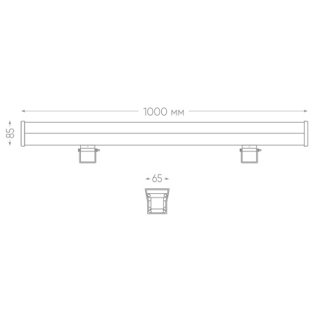 Светодиодный линейный прожектор Feron LL-890 36W 2700K 85-265V IP65