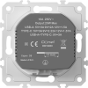Donel механизм розетки Schuko 16А 250 В~ с зарядным устройством USB A+C, 5V/3A, мощность 20W, на винтах, серия DB