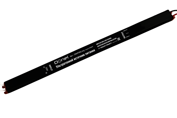 Donel, блок питания для светодиодной ленты 60Вт,DC24В,2.5А, IP67, 313x18x15мм,серия:DN8HF