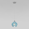 Подвесной светильник 1*E27 40Вт хром IP20 (50221/1 голубой) Eurosvet